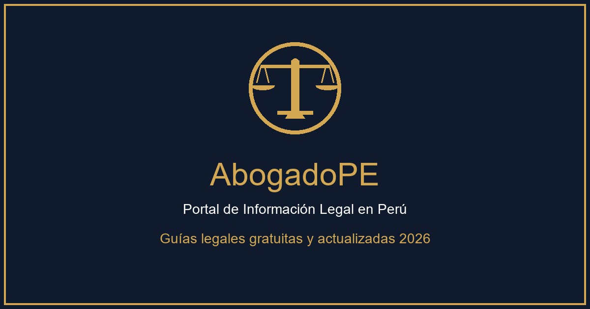 Abogado en Lima y Perú - Consulta Legal Gratis Online 2026 | AbogadoPE