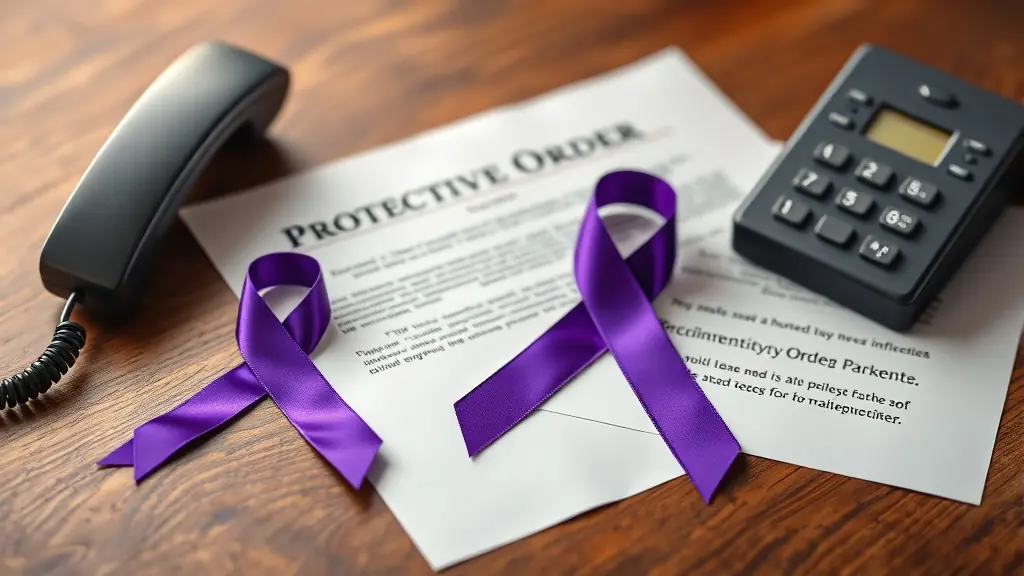 Lazo morado de protección contra la violencia familiar en Perú